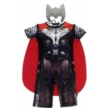 Fantasia Infantil Roupa Thor duas Máscara e martelo Fantasia Infantil Roupa Thor duas Máscara e martelo