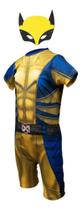 Fantasia Infantil Roupa Wolverine Com Máscara E.v.a