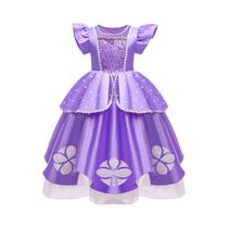 Fantasia Infantil Sofia a Primeira: Vestido De Baile Fofo E Rodado Para Festa De Aniversário,