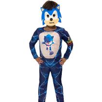 Fantasia Infantil Sonic com Máscara de EVA e Acessórios Opcionais Fantasia Infantil Sonic com Máscara de EVA e Acessórios Opcionais