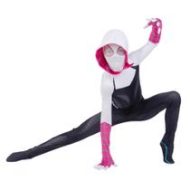 Fantasia Infantil Spider-Gwen Oficial Jazwares - Traje Zentai para Halloween