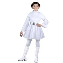 Fantasia Infantil Star Wars Princesa Leia Jazwares - com Cinto e Peruca Fantasia Infantil Star Wars Princesa Leia Jazwares - com Cinto e Peruca