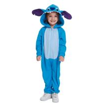 Fantasia Infantil Stitch Longa Azul com Capuz e Cauda Fantasia Infantil Stitch Longa Azul com Capuz e Cauda