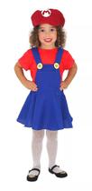 Fantasia infantil - Super Mario - feminina