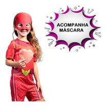 Fantasia Infantil Super Sereia Aventureiros Com Máscara - Super Magia