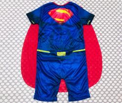 Fantasia Infantil Superman Super Homem com capa