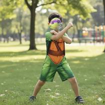 Fantasia Infantil Tartarugas Ninja Donatello Com Máscara Realista Fantasia Infantil Tartarugas Ninja Donatello Com Máscara Realista