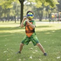 Fantasia Infantil Tartarugas Ninja Leonardo Com Máscara Realista Fantasia Infantil Tartarugas Ninja Leonardo Com Máscara Realista