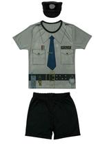 Fantasia Infantil Temática Policial Carnaval Menino Fantasia Infantil Temática Policial Carnaval Menino