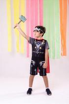 Fantasia Infantil Thor Menino com Capa e Máscara - Dia das Crianças Fantasia Infantil Thor Menino com Capa e Máscara - Dia das Crianças