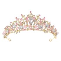 Fantasia infantil Tiara Acculess Pink Crystal Princess de 5 a 16 anos Fantasia infantil Tiara Acculess Pink Crystal Princess de 5 a 16 anos