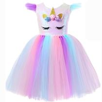 Fantasia Infantil Unicornio para Meninas, Criança, de 03 a 10 anos, beplace kids Fantasia Infantil Unicornio para Meninas, Criança, de 03 a 10 anos, beplace kids