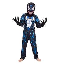 Fantasia Infantil Unissex De Homem-Aranha Venom 3D Em Spandex, Macacão Fantasma