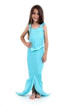 Fantasia Infantil Vestido de Sereia Verde àgua Fantasia Infantil Vestido de Sereia Verde àgua