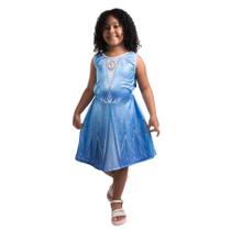 Fantasia Infantil Vestido Elsa Frozen Pop G Super Magia
