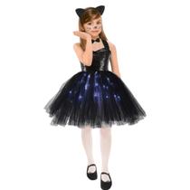 Fantasia Infantil Vestido Gatinha Preta com Acessórios Fantasia Infantil Vestido Gatinha Preta com Acessórios