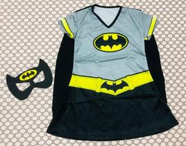 Fantasia Infantil Vestido Mulher Morcego Bat Girl Batman