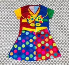Fantasia Infantil vestido Palhacinha Circo Festa Carnaval - tha tha fantasias