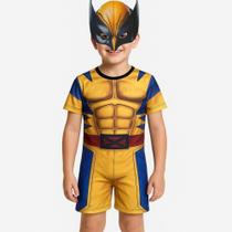 Fantasia Infantil Wolverine Com Máscara e Garra 3D Envio Imediato !