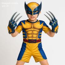 Fantasia Infantil Wolverine Com Máscara e Garra 3D Envio Imediato ! Fantasia Infantil Wolverine Com Máscara e Garra 3D Envio Imediato !