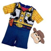 Fantasia Infantil Woody Cowboy Toy Story Com Máscara
