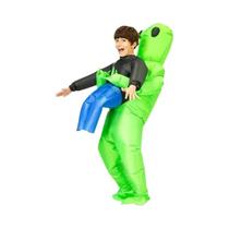 Fantasia Inflável De Alienígena Verde Assustador Para Adultos 2026, Cosplay De Monstro ET Para Festa