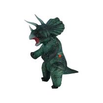 Fantasia Inflável Dinossauro Triceratops Adulto Festas*VERDE* Fantasia Inflável Dinossauro Triceratops Adulto Festas*VERDE*
