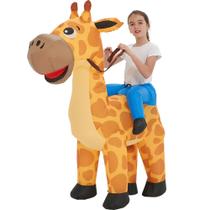 Fantasia inflável One Casa Ride On Giraffe Kids 7-10YRS Fantasia inflável One Casa Ride On Giraffe Kids 7-10YRS