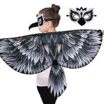 Fantasia iRolewin Bird Wings para crianças com faixa de Halloween Fantasia iRolewin Bird Wings para crianças com faixa de Halloween