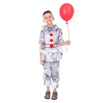 Fantasia It - A Coisa Pennywise Infantil Terror Halloween Fantasia It - A Coisa Pennywise Infantil Terror Halloween