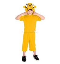 Fantasia Jake Infantil Hora de Avetura luxo Com Capuz Sulamericana Fantasia Jake Infantil Hora de Avetura luxo Com Capuz Sulamericana