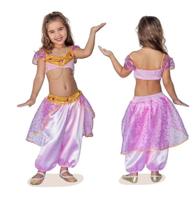 Fantasia Jasmine Odalisca Princesa Infantil Carnaval Festas