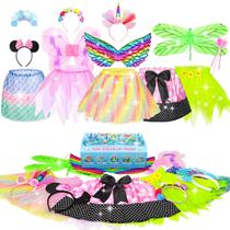 Fantasia Jeowoqao Little Girl Dress Up Princess 13 peças de 3 a 6 anos Fantasia Jeowoqao Little Girl Dress Up Princess 13 peças de 3 a 6 anos