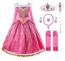 Fantasia JerrisApparel Pink Princess Halloween Girl 3T com Acc