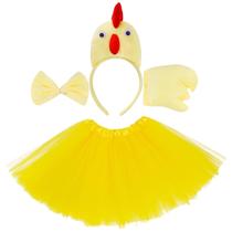 Fantasia Jmkcoz Chicken 3D Animal para festa de Natal de Halloween Fantasia Jmkcoz Chicken 3D Animal para festa de Natal de Halloween