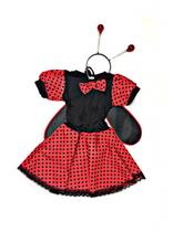 Fantasia Joaninha Bebê Menina Vestido de Bolinhas Poá Infantil Carnaval Bloquinho Lady Bug Fantasia Joaninha Bebê Menina Vestido de Bolinhas Poá Infantil Carnaval Bloquinho Lady Bug