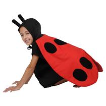 Fantasia Joaninha Tamanho P - 3 A 6 Anos Bichos De Pano Fantasia Joaninha Tamanho P - 3 A 6 Anos Bichos De Pano