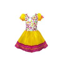 Fantasia junina infantil caipira coração rosa tamanho m Fantasia junina infantil caipira coração rosa tamanho m