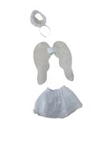 Fantasia Kit 3 Peças Asas Tiara De Anjinho Festa Tema Fantasia Kit 3 Peças Asas Tiara De Anjinho Festa Tema