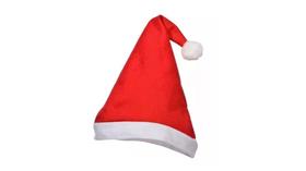 fantasia Kit 5 Gorro De Papai Noel Mamãe Touca Feltro Natal