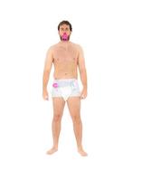 Fantasia Kit Bebezao Fraldão alfinete e chupeta- Adulto Fantasia Kit Bebezao Fraldão alfinete e chupeta- Adulto