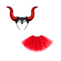 FANTASIA KIT SAIA E TIARA CHIFRE MALEVOLA DIABINHA - Tok d casa FANTASIA KIT SAIA E TIARA CHIFRE MALEVOLA DIABINHA - Tok d casa