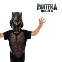 Fantasia Kit Vingadores Peitoral e Mascara Pantera Negra 02pçs 01 Unidade Regina Rizzo