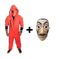 Fantasia La Casa de Papel Adulto Completa Macacão Salvador Dali Carnaval Halloween