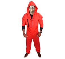 Fantasia La Casa de Papel Infantil Completa Macacão Salvador Dali Carnaval Halloween