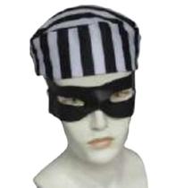 Fantasia Ladrão Bandido Gatuno C/ Quepe e Mascara Fantasia Ladrão Bandido Gatuno C/ Quepe e Mascara