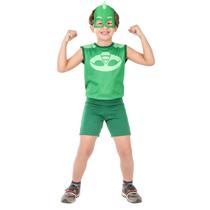 Fantasia Lagartixo Infantil PJ Masks Pop com Máscara