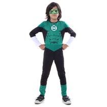 Fantasia Lanterna Verde Infantil - Liga da Justiça - Original
