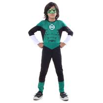 Fantasia Lanterna Verde Infantil - Liga da Justiça - Original