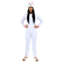 Fantasia Lhama Macacão com Capuz Feminino Adulto Fantasia Lhama Macacão com Capuz Feminino Adulto